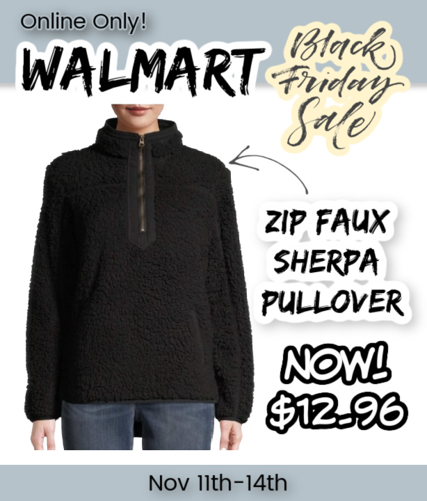 Sherpa pullover hot sale black friday