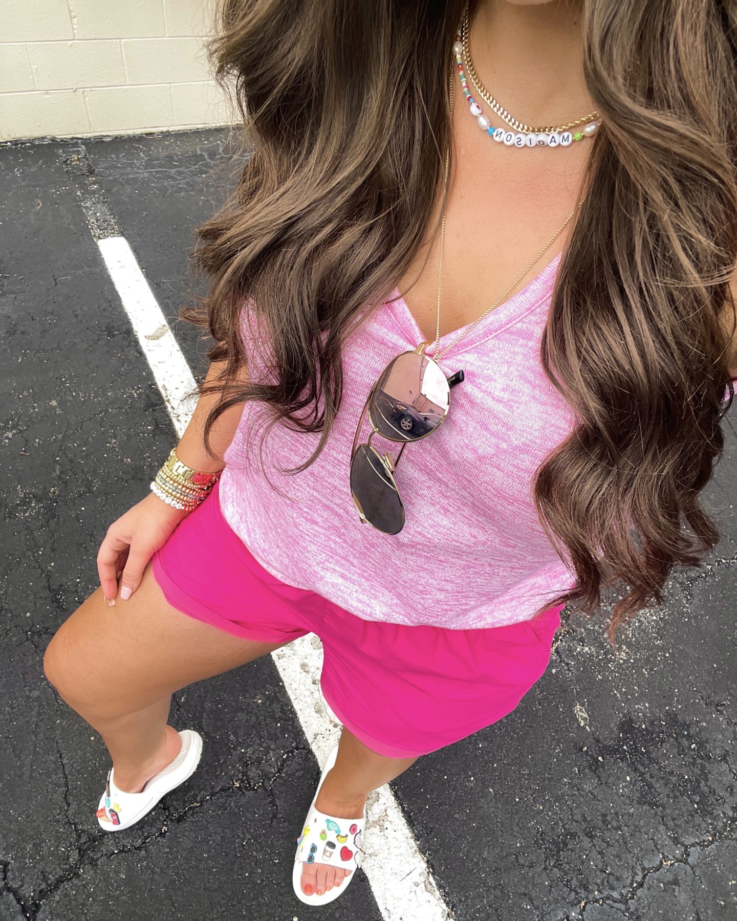 Madison Tank Top (Hot Pink)