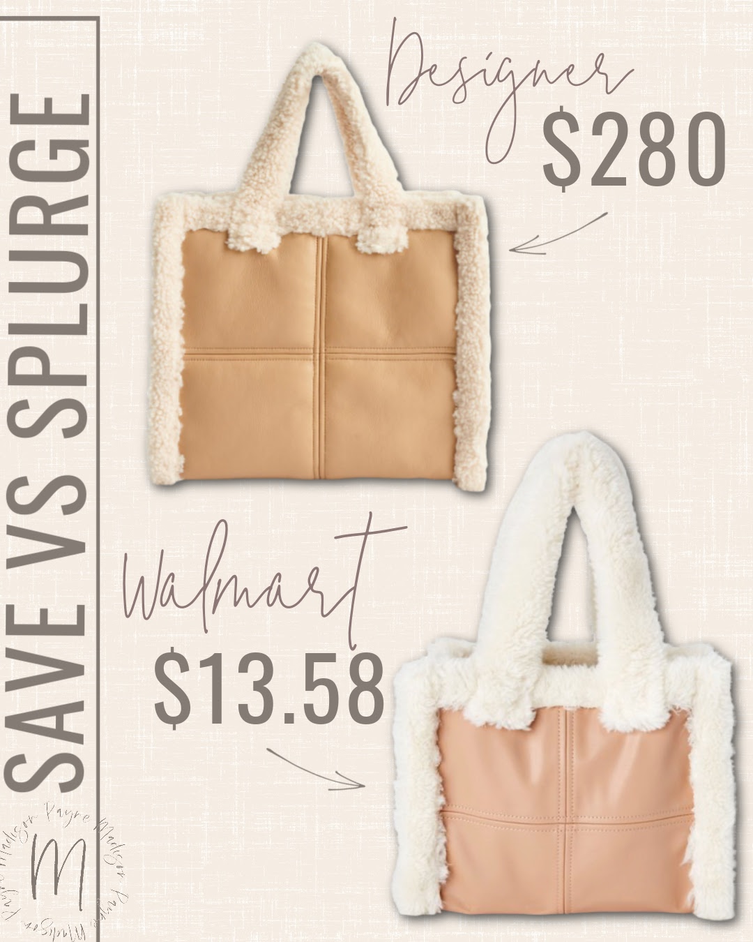 I'm a shopping expert - my designer bag dupe I found at Walmart for 75%  less