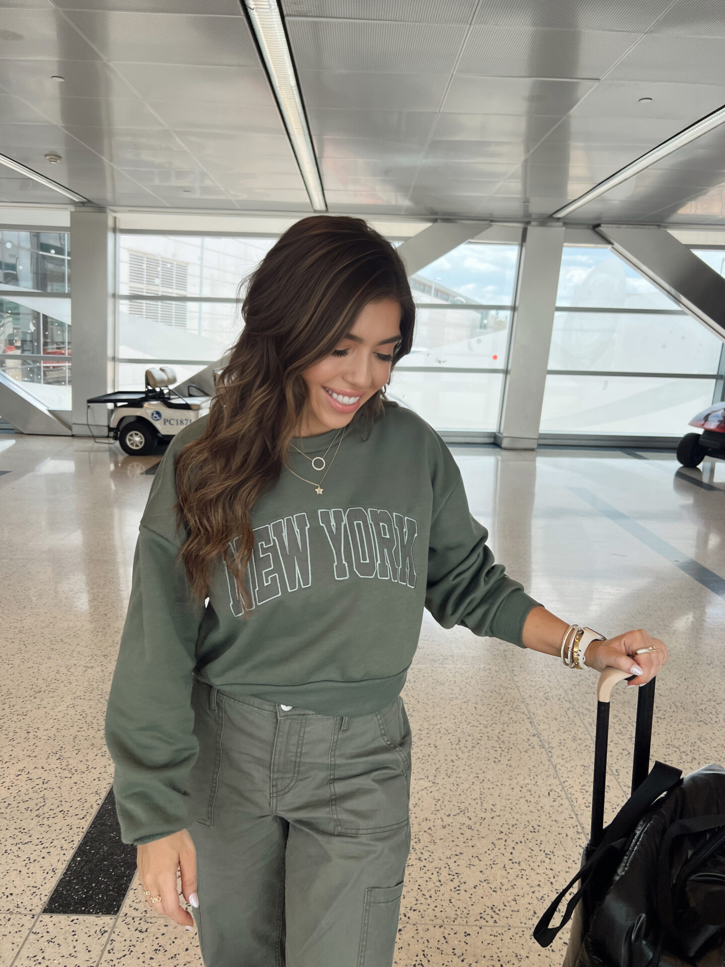 MY LATEST AIRPORT OUTFIT TO NYC, TRAVEL